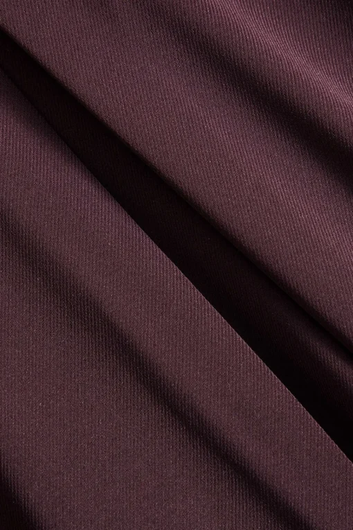 MICAS Pants-Asymmetric Wide-Leg Pants BURGUNDY