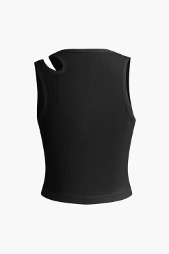 MICAS Tank Tops & Cami-Basic Cut Out Tank Top