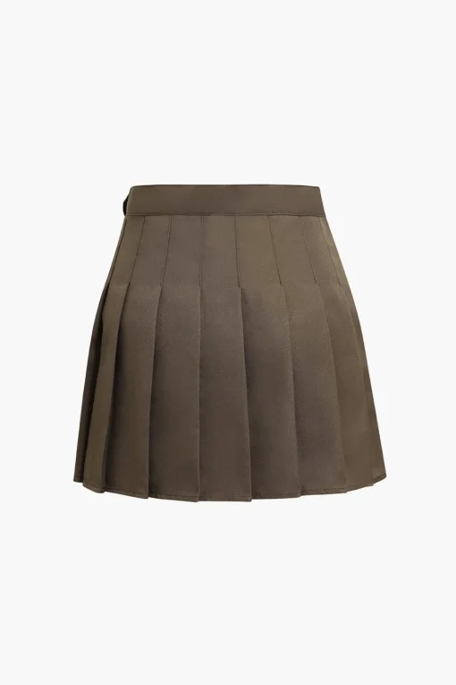 MICAS Skirts-Basic Pleated Mini Skirt