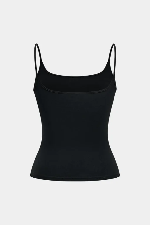 MICAS Tank Tops & Cami-Basic Slip Cami Top BLACK