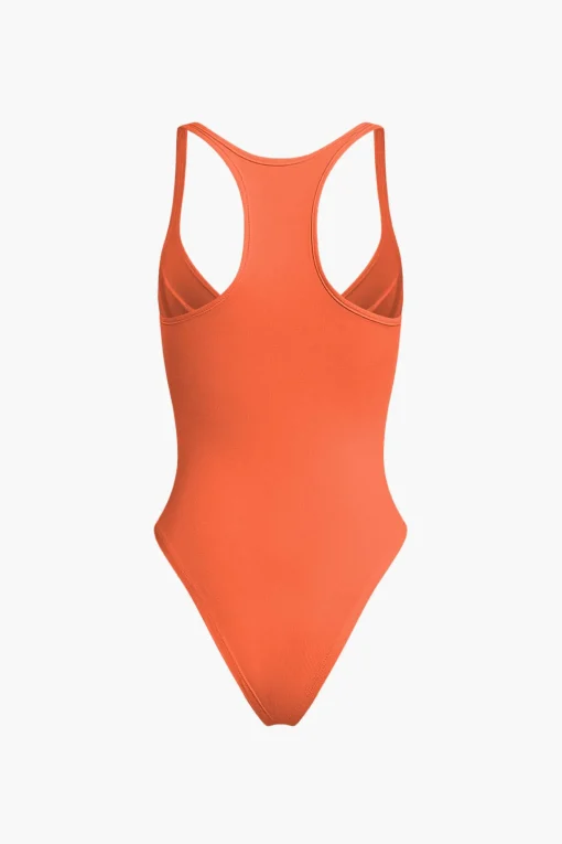 MICAS Bodysuits|Corset & Bustier Tops-Basic Solid Deep-V Neck Bustier Bodysuit