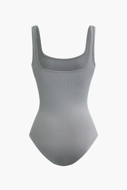 MICAS Bodysuits-Basic Solid Tank Bodysuit PEARL RIVER