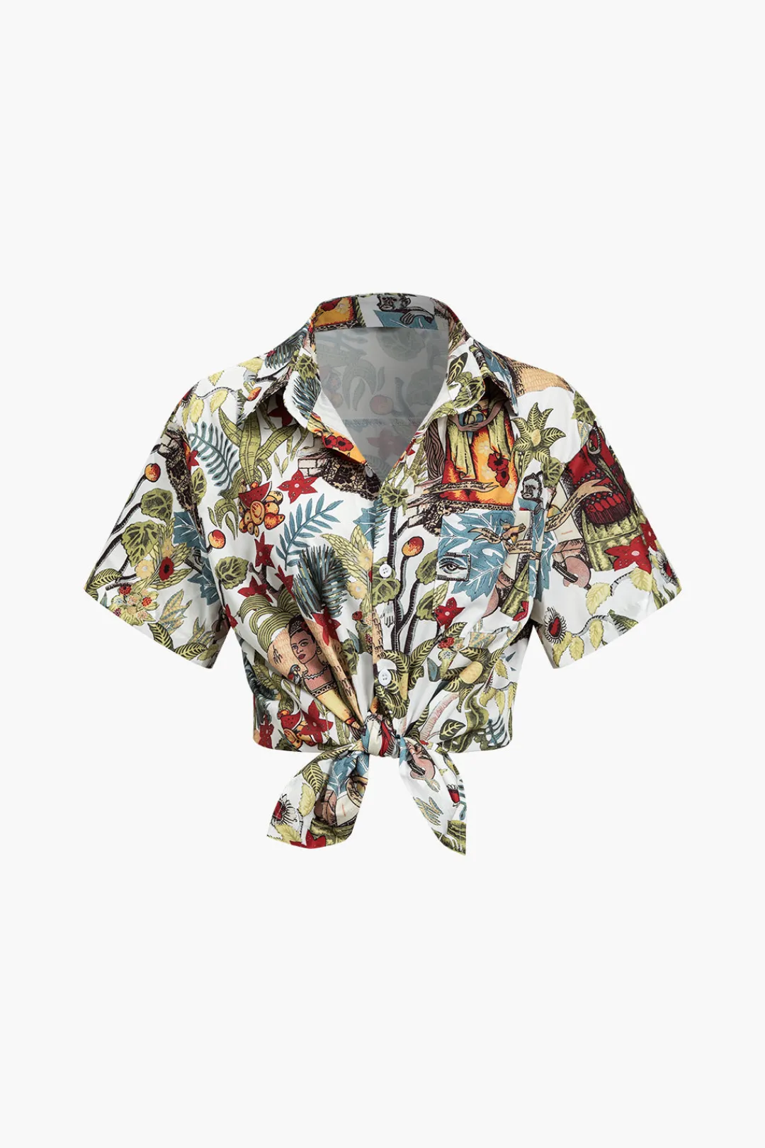 MICAS Blouses & Shirts-Boho Print Short-Sleeve Shirt MULTICOLOR