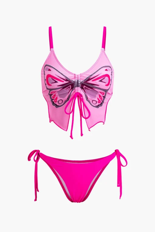 MICAS Swimwear|Vacation Sets-Butterfly Pattern Bikini Set
