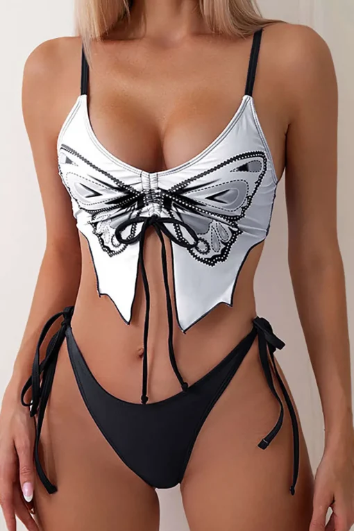 MICAS Swimwear|Vacation Sets-Butterfly Pattern Bikini Set