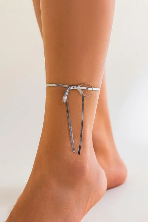 MICAS Accessories-Chain Anklet Bow Anklet