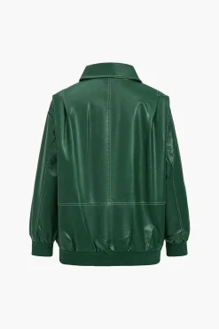 MICAS Outerwear|Outerwear-Collared Zipper Jacket