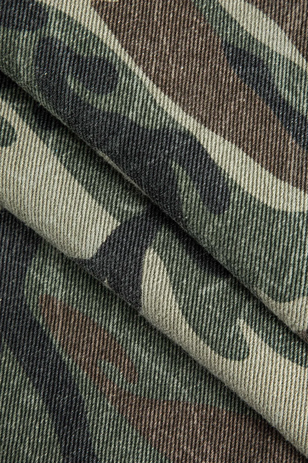 MICAS Pants-Color Block Camo Print Patchwork Trousers Contrast Color