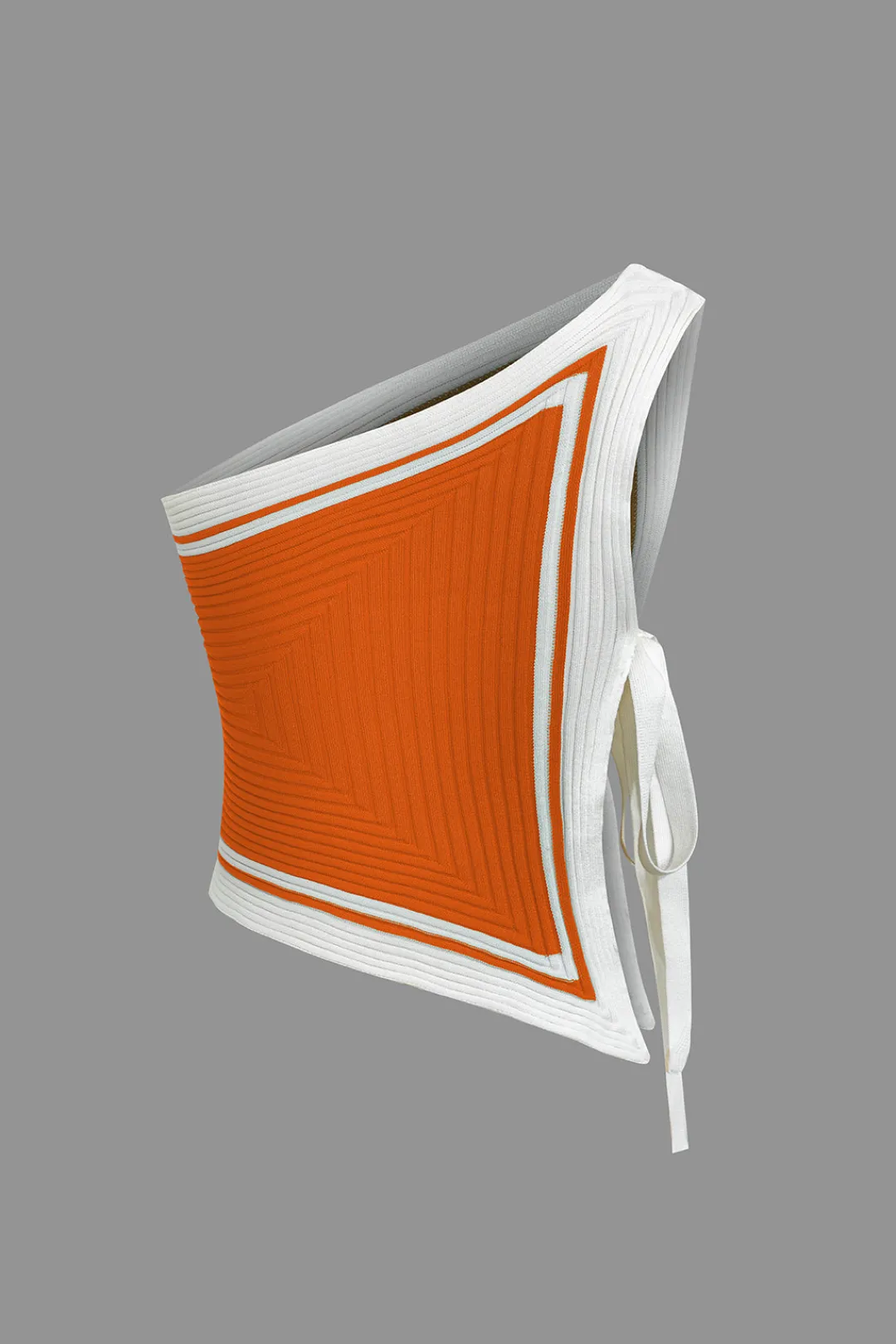 MICAS Knitwear|Vacation Sets-Color Block Print Knit Tie Side Asymmetrical Mini Skirt Set