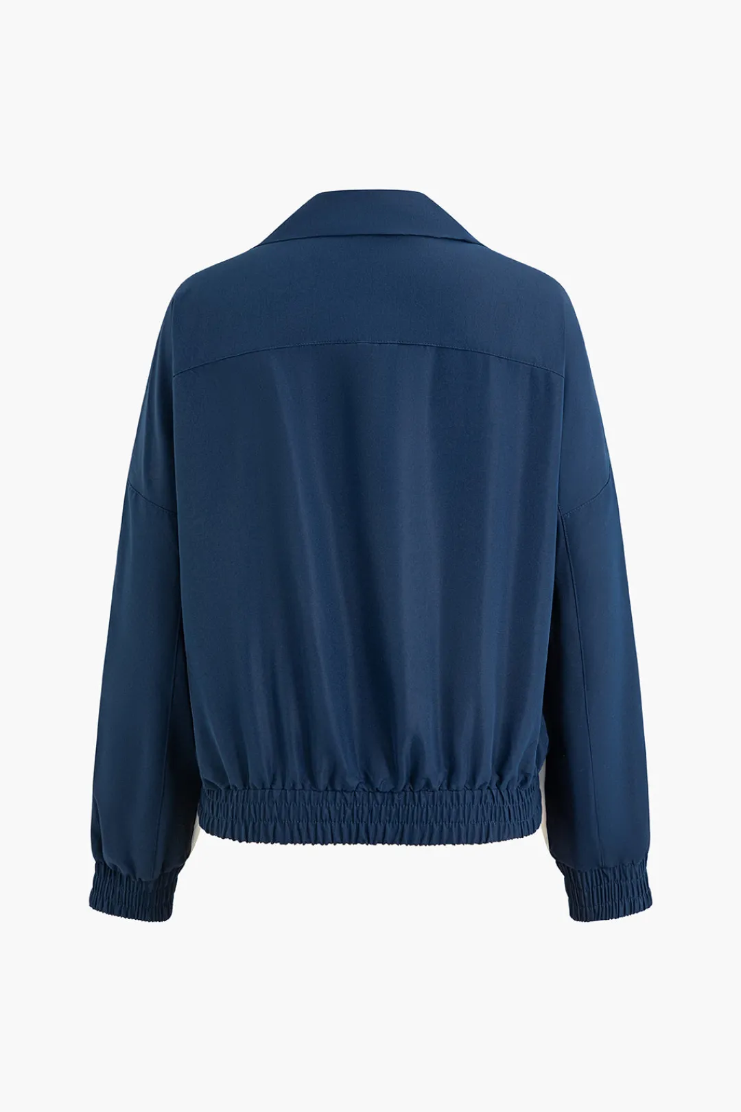 MICAS Outerwear|Outerwear-Color Block Zipper Jacket BLUE