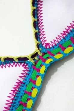 MICAS Swimwear|Vacation Sets-Contrast Crochet Trim Bikini Set