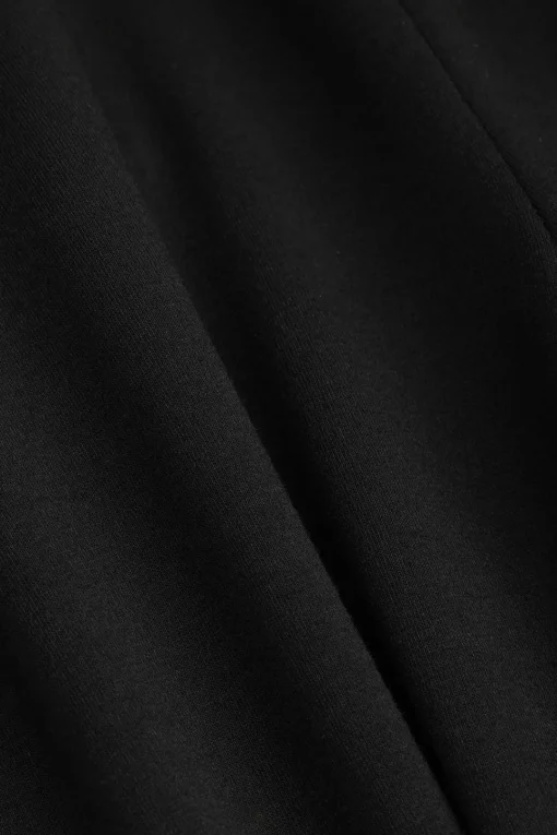 MICAS Pants-Contrast Pocket Wide Leg Trousers BLACK