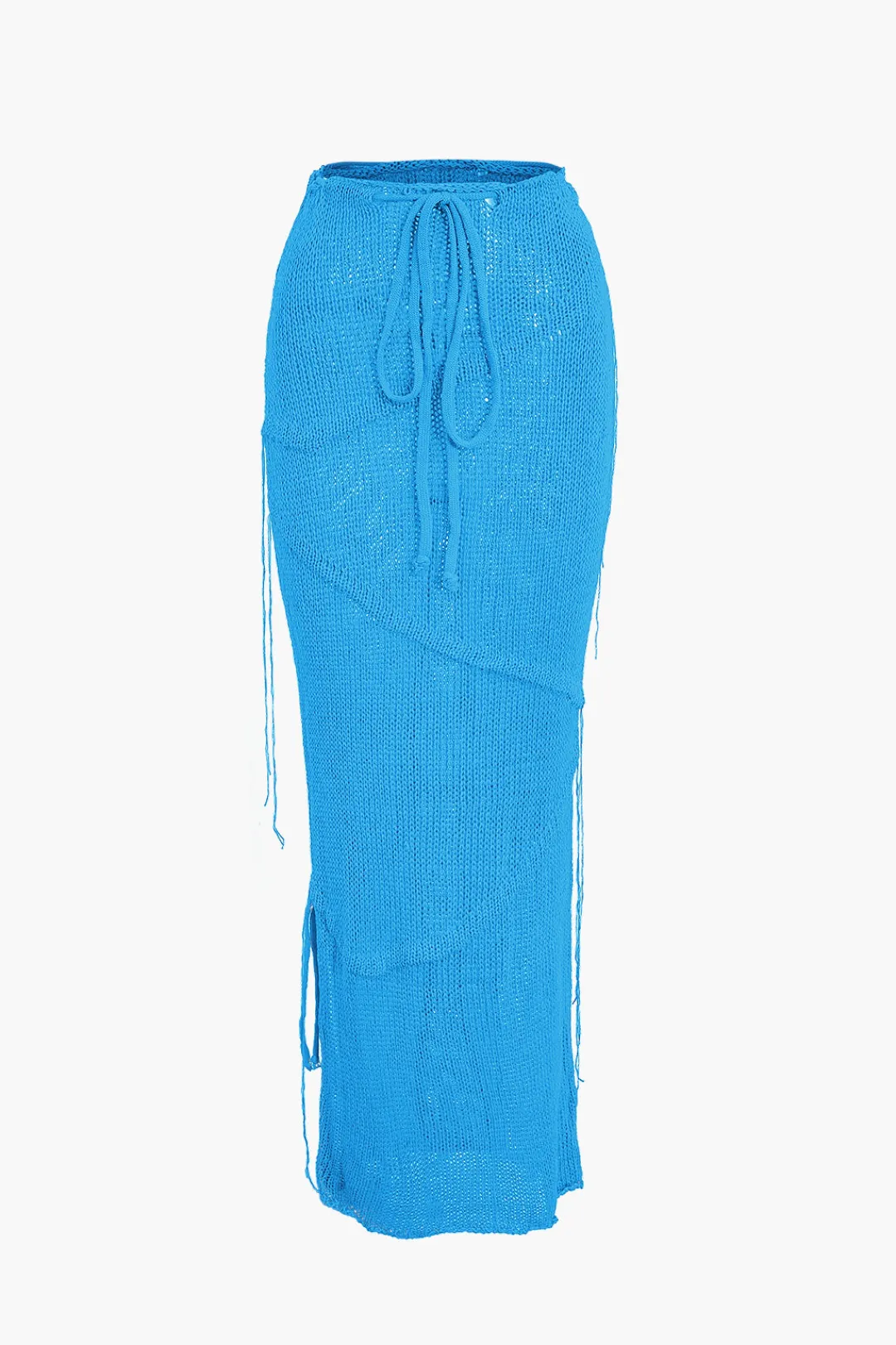 MICAS Skirt Sets|Vacation Sets-Crochet Backless Tube Top And Split Skirt Set