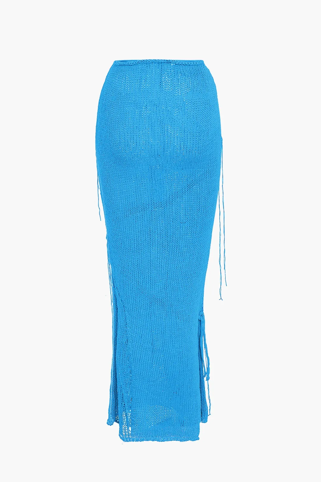 MICAS Skirt Sets|Vacation Sets-Crochet Backless Tube Top And Split Skirt Set