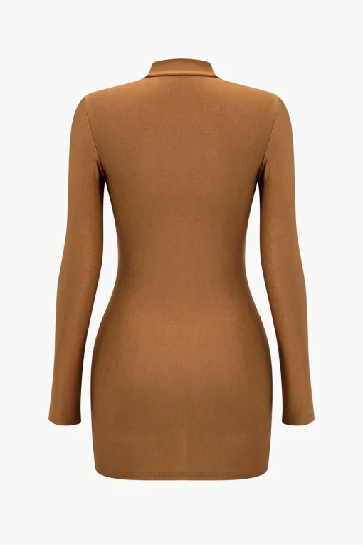 MICAS Long Sleeve Dresses|Mini Dresses-Crossed Mini Dress