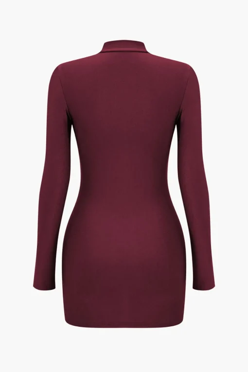 MICAS Long Sleeve Dresses|Mini Dresses-Crossed Mini Dress