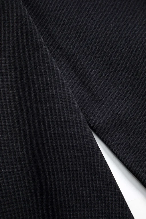 MICAS Outerwear|Outerwear-Denim Button Patchwork Long Sleeve Blazer Contrast Color