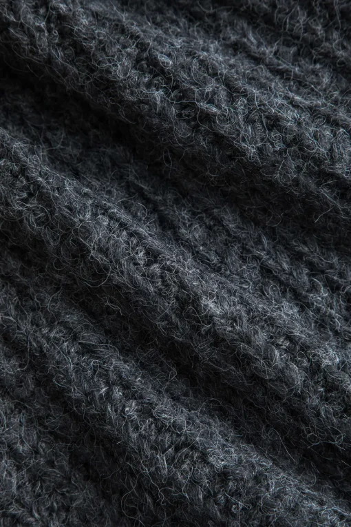 MICAS Knit Tops-Denim Patchwork Pocket Sweater Vest