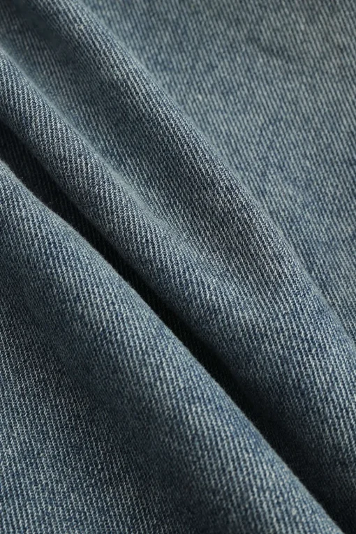 MICAS Outerwear|Outerwear-Denim Tie-Up Crossed Outerwear DARK WASH BLUE
