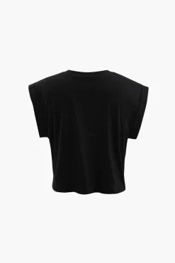 MICAS T-Shirts|Tank Tops & Cami-Eye Look Graphic Knot Hem T-Shirt