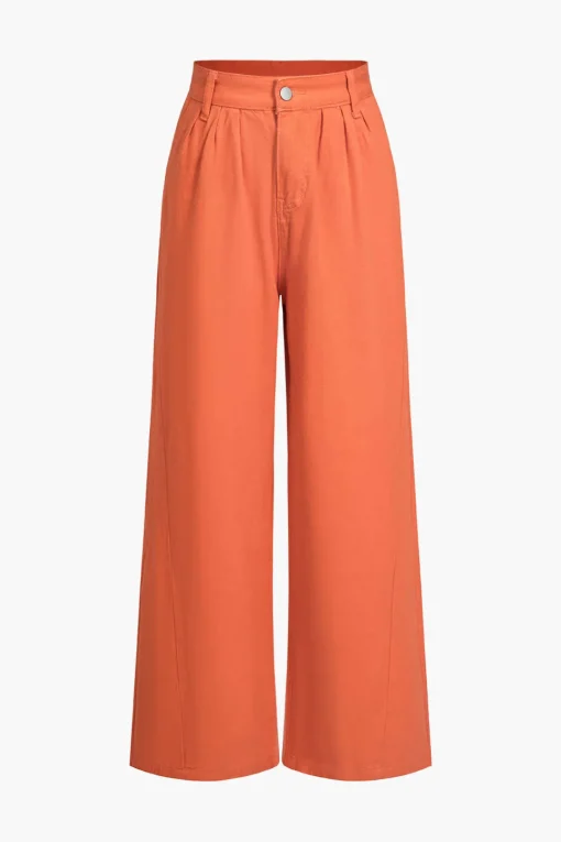 MICAS Jeans-Faded Wide Leg Jeans