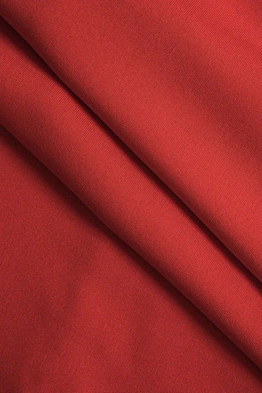 MICAS Mini Dresses-Faux Fur Strapless Mini Dress RED