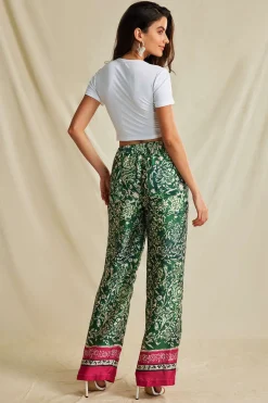 MICAS T-Shirts-Floral Print Crop T-shirt WHITE