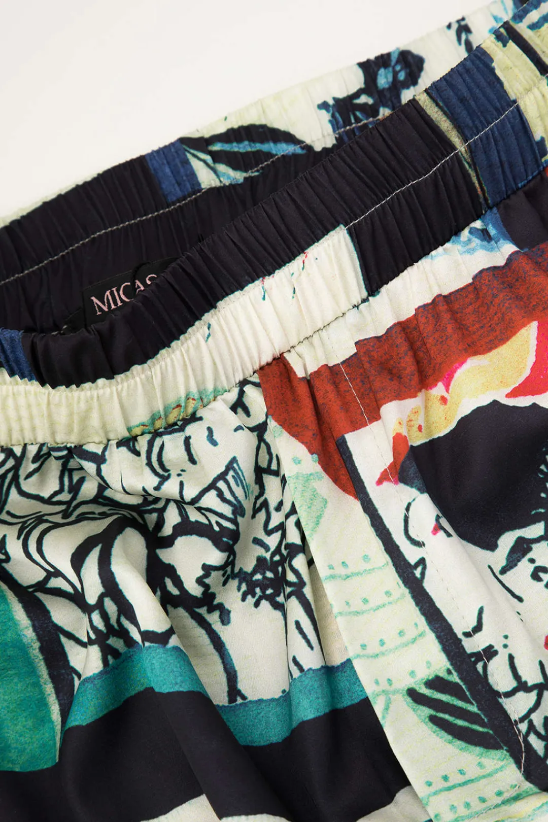 MICAS Pants-Floral Print High Waisted Straight Leg Pants