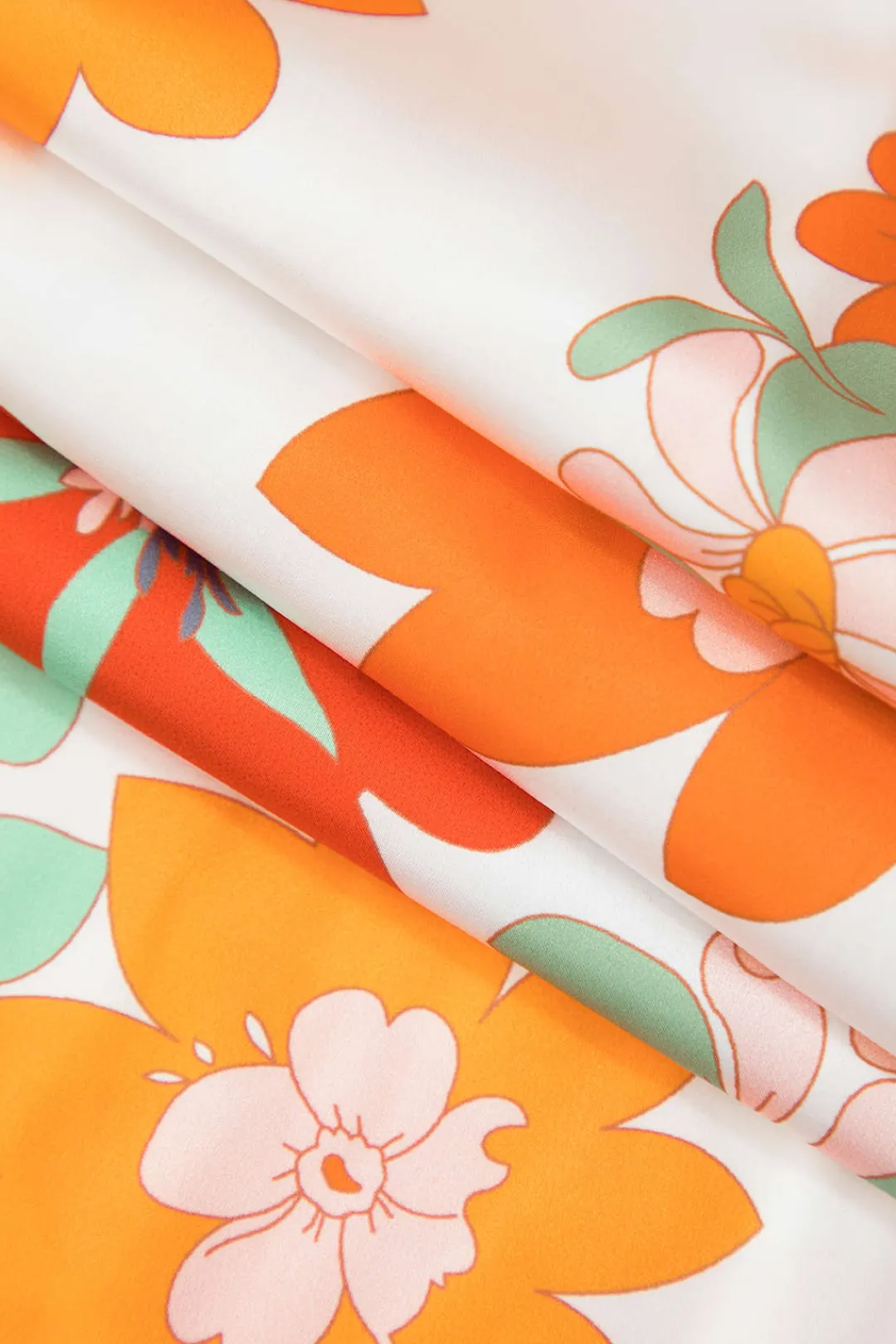 MICAS Maxi Dresses-Floral Print Lace Trim V-neck Maxi Dress MULTICOLOR