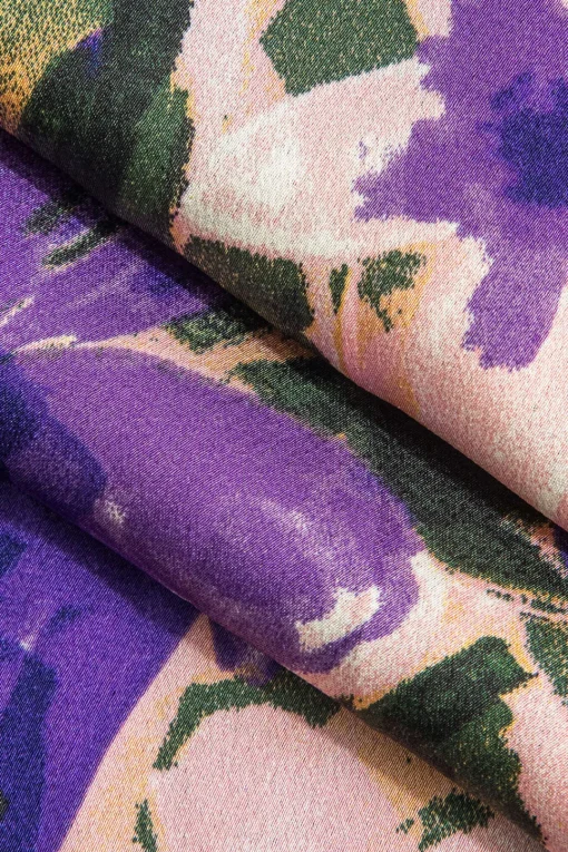 MICAS Pants-Floral Print Wide-Leg Pants MULTICOLOR