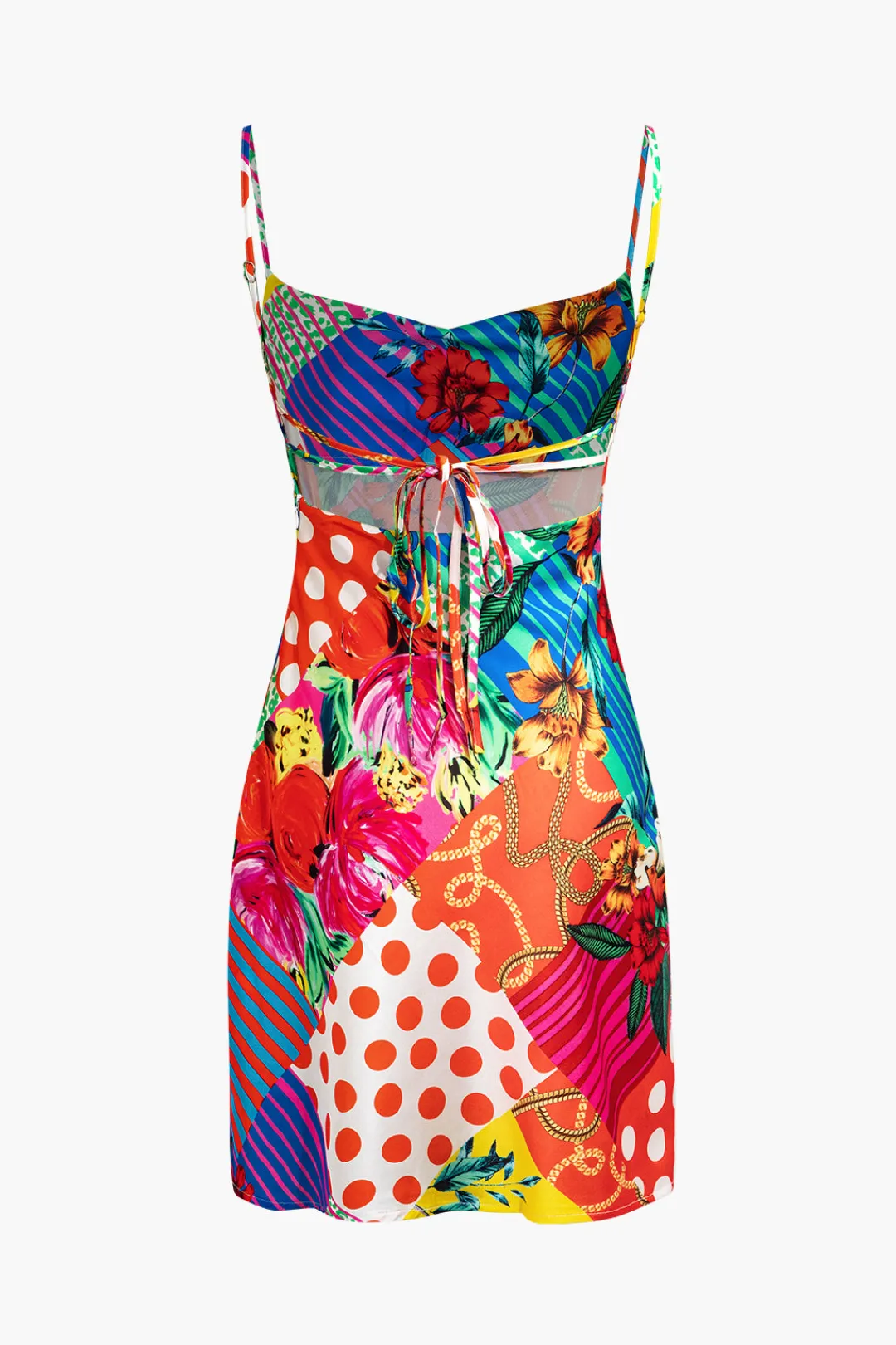 MICAS Mini Dresses-Flower Print Slip Mini Dress MULTICOLOR