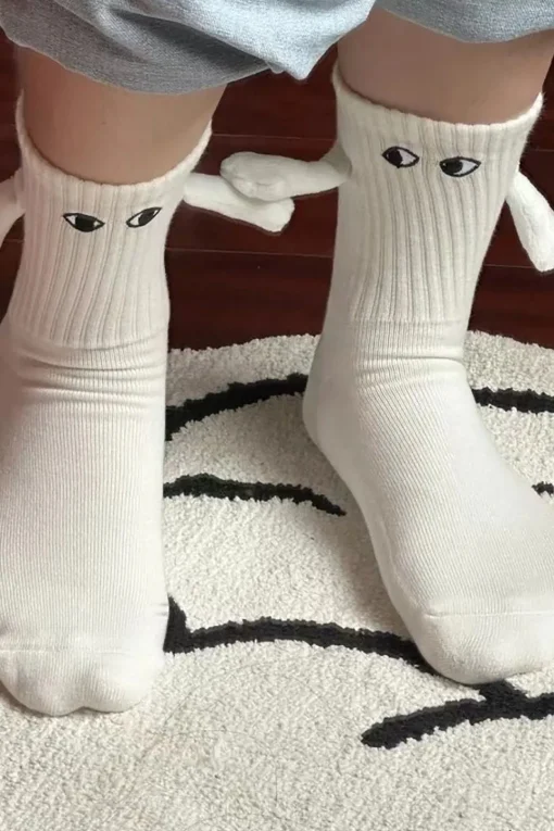 MICAS Accessories-Hand Holding Socks WHITE
