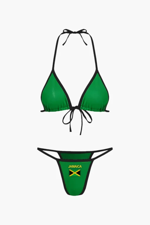 MICAS Swimwear|Vacation Sets-JAMAICA Embroidered Contrast Bikini Set