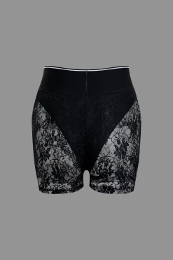 MICAS Short Sets-Jungle Print Knot Sleeveless Top And Lace Shorts Set
