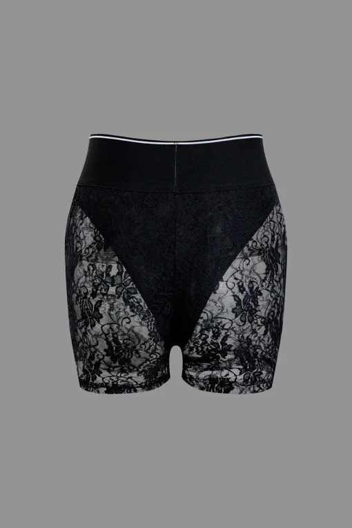 MICAS Short Sets-Jungle Print Knot Sleeveless Top And Lace Shorts Set