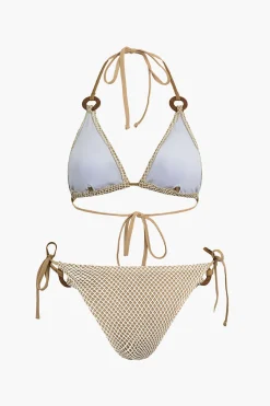 MICAS Swimwear-Layer Tie Halter Bikini Set