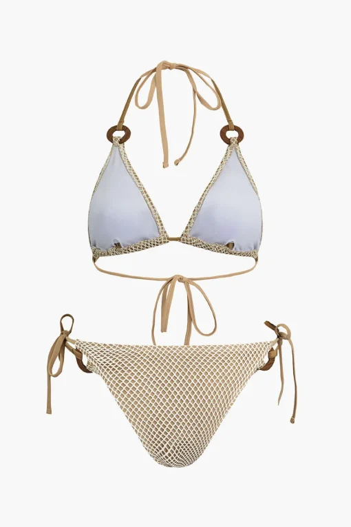 MICAS Swimwear-Layer Tie Halter Bikini Set