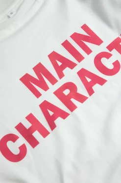 MICAS T-Shirts-Letter Print T-shirt WHITE