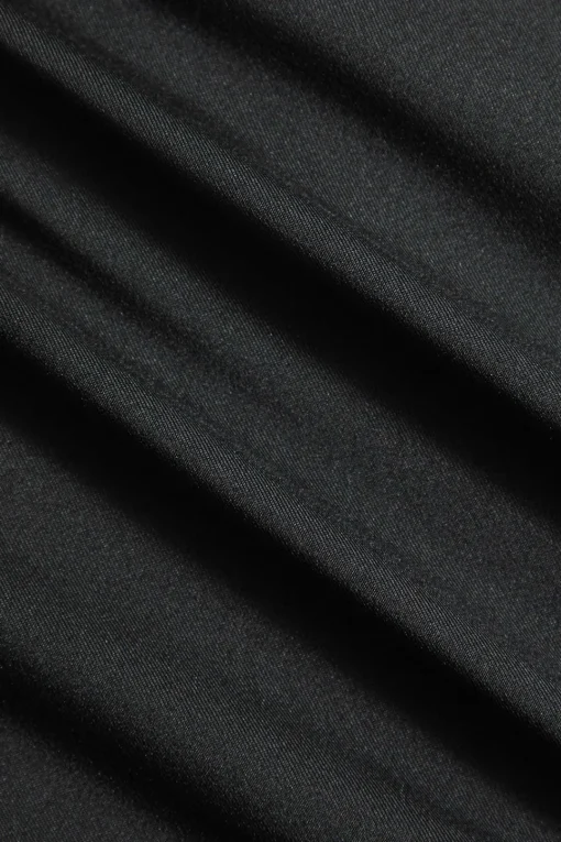 MICAS T-Shirts-Letter Print T-shirt BLACK