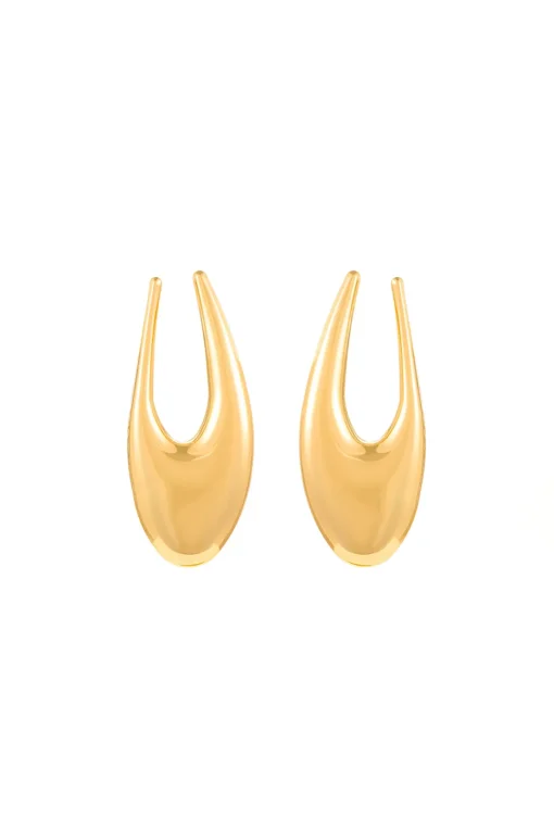 MICAS Earrings|Accessories-Metal Retro Earrings GOLD
