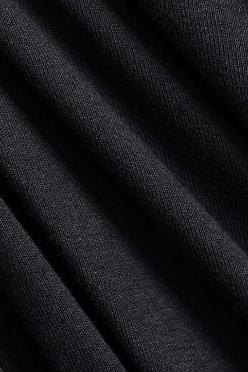 MICAS Long Sleeve Dresses|Mini Dresses-Neck Ring Long Sleeve Mini Dress BLACK