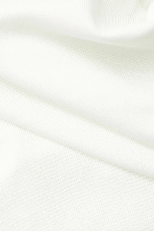MICAS T-Shirts-Off Shoulder Asymmetric Short Sleeve Blouse