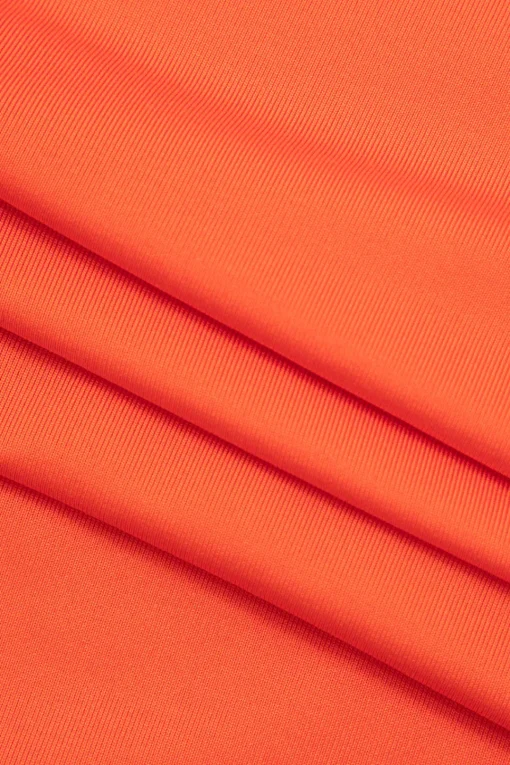 MICAS Skirt Sets|Vacation Sets-Off Shoulder Cut Out Long Sleeve Top And Twist Slit Maxi Skirt Set ORANGE