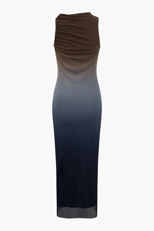 MICAS Midi Dresses-Ombre Mesh Sleeveless Midi Dress
