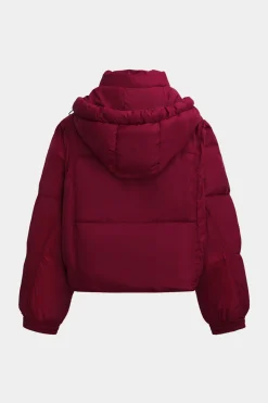 MICAS Outerwear|Outerwear-Padded Button Pocket Puffer BURGUNDY
