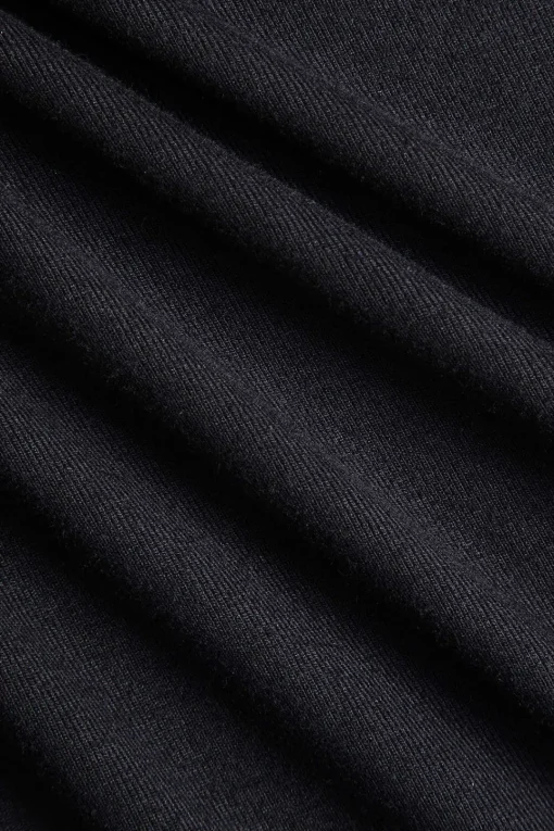 MICAS Long Sleeve Dresses|Mini Dresses-Patchwork Long Sleeve Mini Dress BLACK
