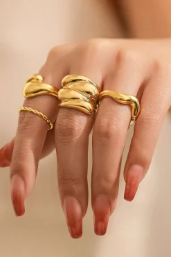 MICAS Accessories-4pc Metal Ring Set