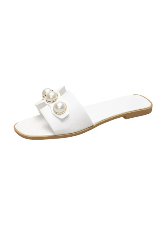 MICAS Shoes|Shoes-Pearl Flat Slippers