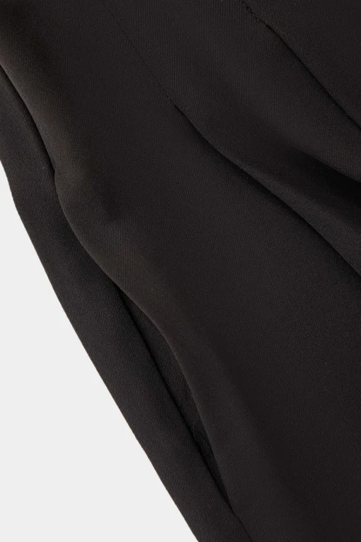 MICAS Pants-Pleated Asymmetrical Wide Leg Trousers