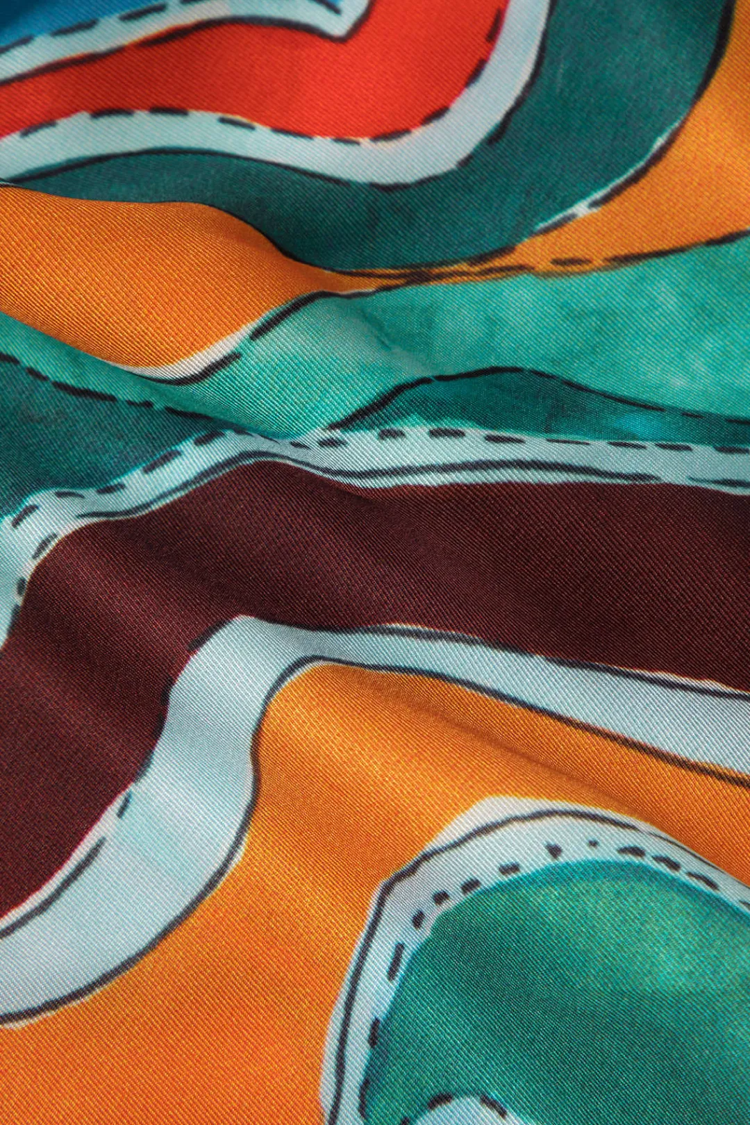 MICAS Tube Tops-Printed Strappy Scarf Top MULTICOLOR